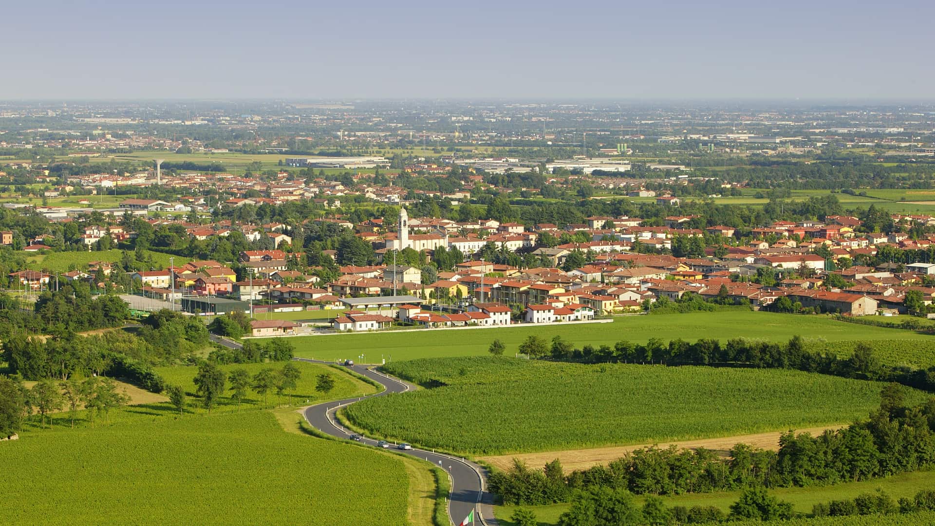 フランチャコルタの町と村- チャコルタの町と村の地図
